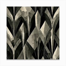 Black And White Abstract Canvas Print