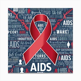 Aids Awareness Poster 1 Canvas Print