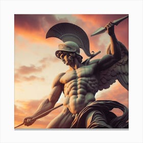Sparta Statue Canvas Print