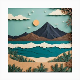 Paper Cut Art 1 Canvas Print