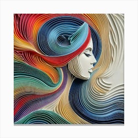 A female subject 1 Canvas Print