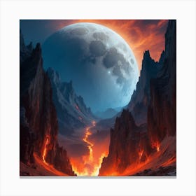 Lava Landscape Canvas Print