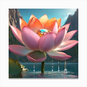 Lotus Flower Canvas Print