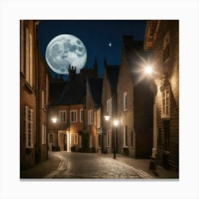 Moon city Canvas Print