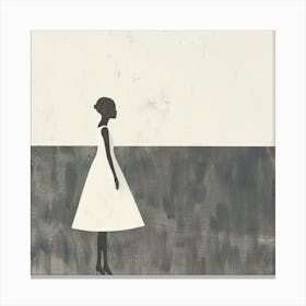 Silhouette Of A Woman 6 Canvas Print