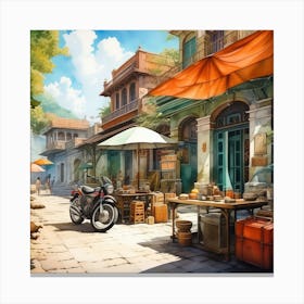 Street Scene Canvas Print