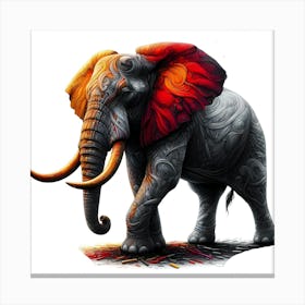 Wild Animal Illustration 355 Canvas Print