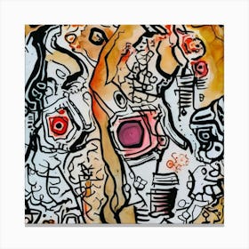 Abstract painting art 40 Canvas Print