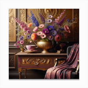 Vase Of Flowers 3 Canvas Print