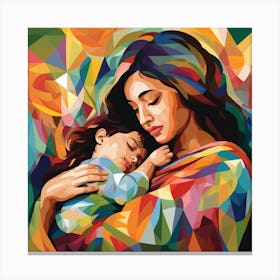 Mother And Child 31 Canvas Print