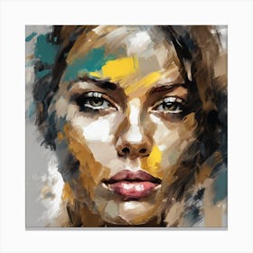 Portrait Of A Woman Oil Painted Canvas Print