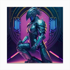 Ciborg Cyberpunk Robot (38) Canvas Print