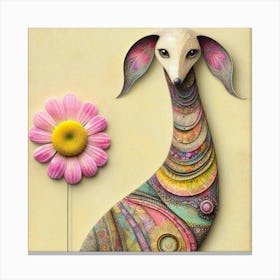 A whimsical dog 1 Canvas Print