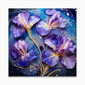 Purple Iris 5 Canvas Print