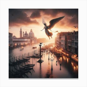 Angel Of Venice 1 Canvas Print