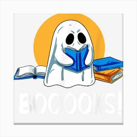 Halloween Book Ghost Bookworm Booknerd Reading Booklover Canvas Print