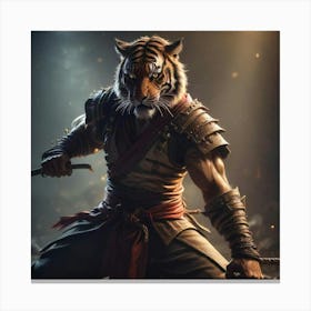 Ninja Tiger Canvas Print