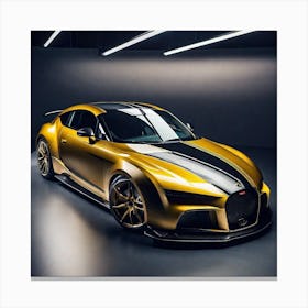 Gold Bugatti Gt1 Canvas Print