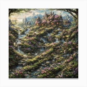 Fairytale Village Canvas Print