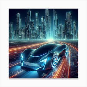 Futuristic Car 67 Canvas Print