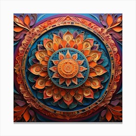 Mandala paintings art print 1 Canvas Print