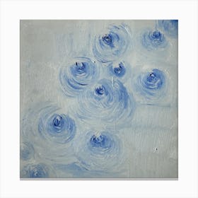 Blue Swirls Canvas Print