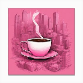 Coffee In The City Canvas Print