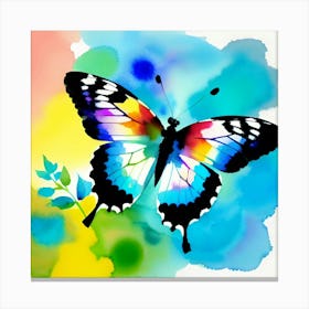 Butterfly Watercolor Painting 3 Canvas Print