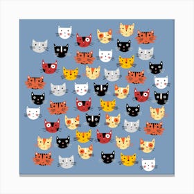 Cats And Kittens Canvas Print