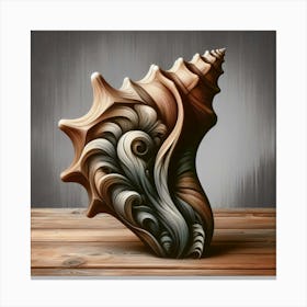 Exquisite Sea Shell Sculpture Canvas Print