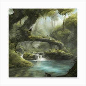Elven Forest Canvas Print