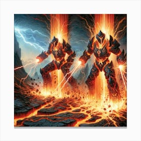 Volcano Warden Special Ability Canvas Print