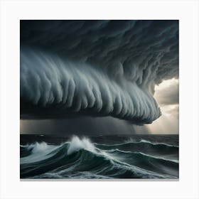 Storm Clouds Over The Ocean 1 Canvas Print