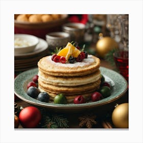 Christmas Pancakes 1 Canvas Print
