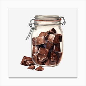 Chocolate In A Jar 4 Canvas Print