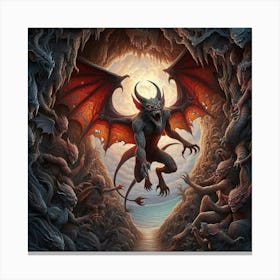 Demons In The Cave 1 Canvas Print