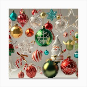 Christmas Ornaments 5 Canvas Print