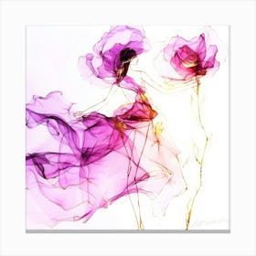 Flower Ethereal - Purple Roses Canvas Print