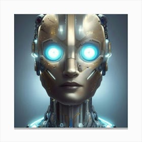 Portrait Of A Robot Canvas Print