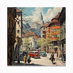 Switzerland Street Scene 4 Canvas Print