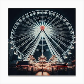Ferris Wheel At Night 1 Canvas Print