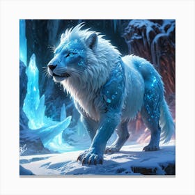 Frost Glowing ICE Animal 9 Canvas Print