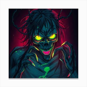 Demon Skull 2 Canvas Print