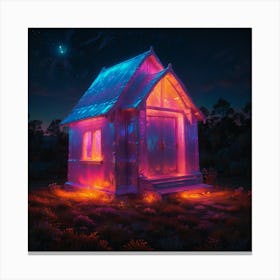 House At Night 5 Canvas Print