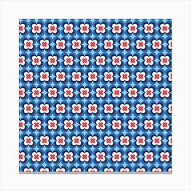 Colorful Retro Pattern 19 Canvas Print