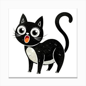 Black Cat 10 Canvas Print