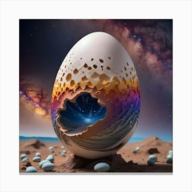 Galaxy Egg Shell 3 Canvas Print