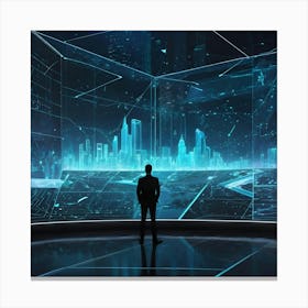 Futuristic City 16 Canvas Print