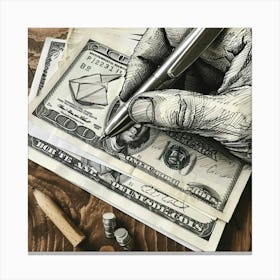 'Money' Canvas Print