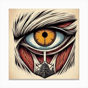 Attack On Titan Eye Canvas Print